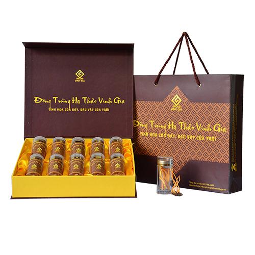 TPBVSK Đông Trùng Hạ Thảo Vinh Gia - Quả thể sấy lạnh