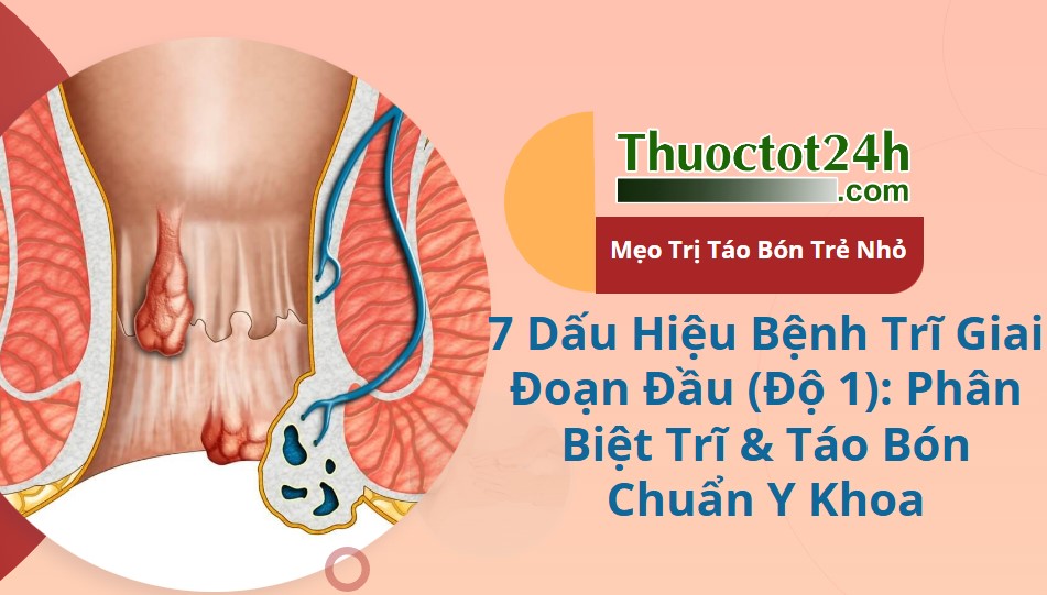 7 dấu hiệu trĩ giai đoạn 1