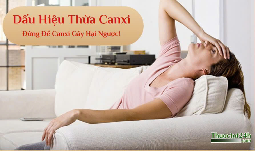 Dấu hiệu thừa canxi