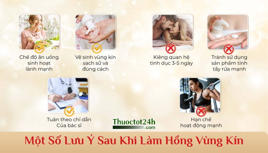 một số lưu ý sau khi làm hồng vùng kín