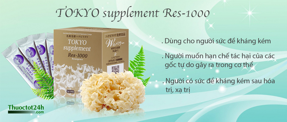 Tokyo Supplement Res-1000 - Tăng sức đề kháng Nhật Bản