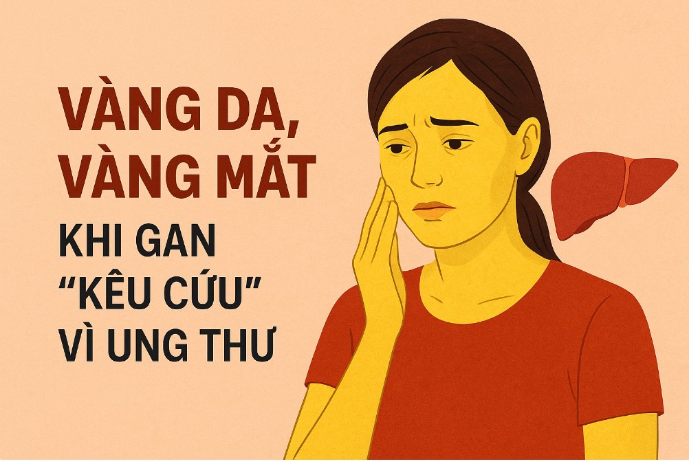 vàng da vàng mắt là dấu hiệu của ung thu gan